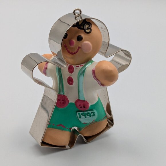 Hallmark Keepsake Ready for Fun 1993, Tin Gingerbread Boy Vintage Ornament - Picture 1 of 11